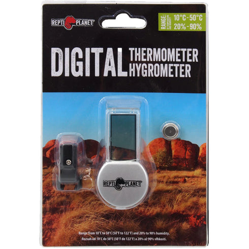 Termometru si higrometru digital pentru terariu ReptiPlanet LCD Intern